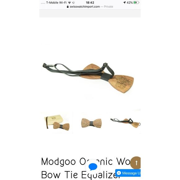 Gorgeous Wood  Bowtie Modgoo Equalizer father day - Picture 4 of 6